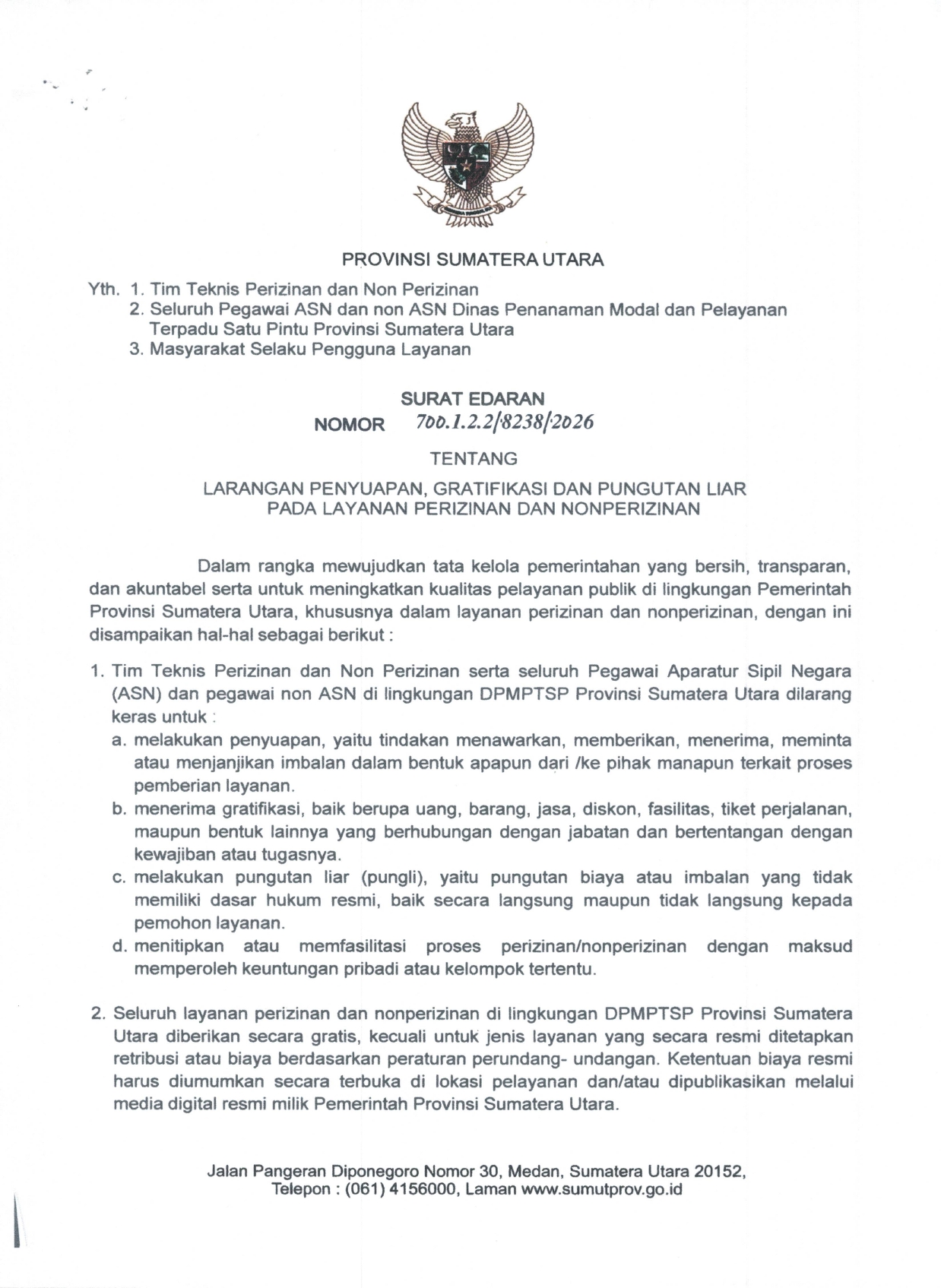 Pengumuman 1